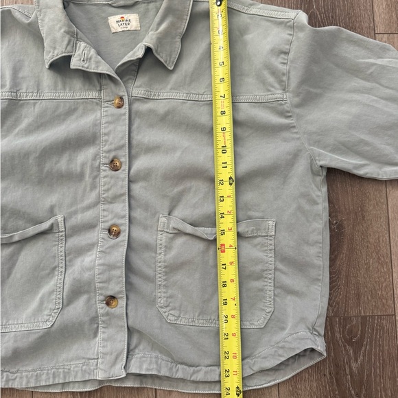 Marine Layer Sage Freya Utility Jacket Coastal Casual Chore Coat XL - Picture 12 of 12